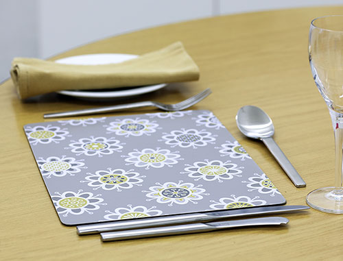 Placemats on table