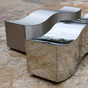 Stainless steel wave benches