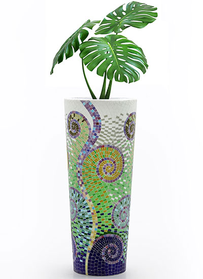 mosaic planter