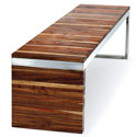 Flat timber bench - B006B