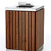 AT03V - timber clad trash bin