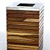 AT03H - timber clad trash bin