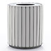 Obbligato round stainless steel trash bin