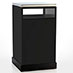 Obbligato stainless steel trash bin