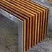 Flat Timber Slat Bench - B003