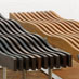 Balau timber wave benches