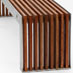 Flat Timber Slat Bench - B003