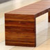 B006 - flat laminated timber bench