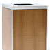 Laminated veneer clad trash bin