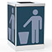 Branded trash bins