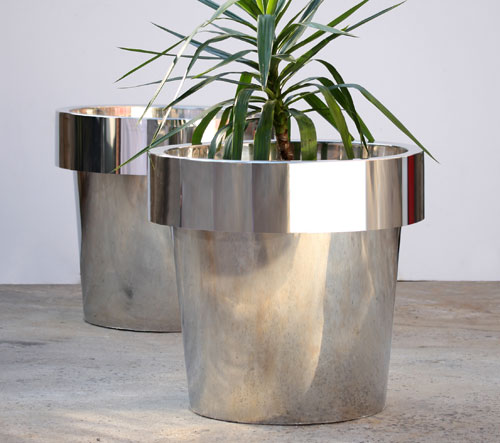 RND660W_stainless steel planter