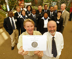 Kirstenbosch -South Africa exhibit at the RHS Chelsea Flower Show 2007 - the team